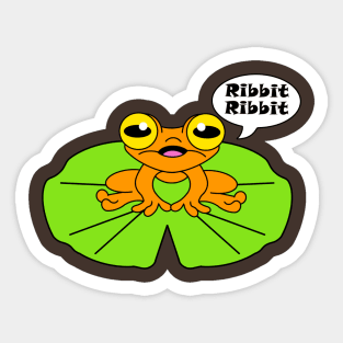 Bianca,The Little Frog Sticker